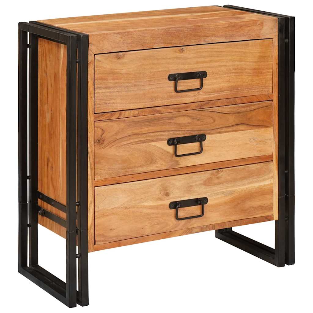 Sideboard Braun 66 x 33 x 70 cm Akazie Massivholz
